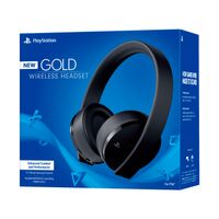 Audifonos Gold Wireless Headset Playstation Inalámbrico Negro