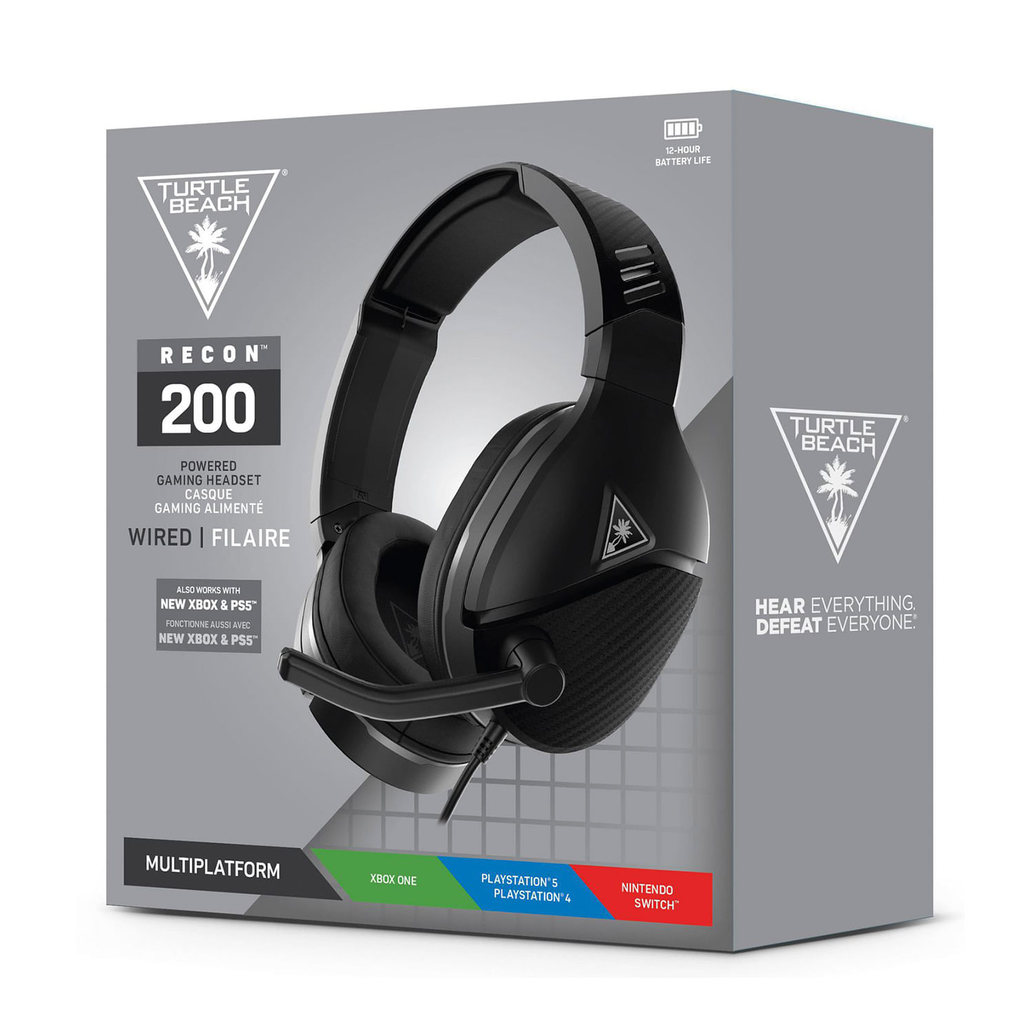 Audífono Gamer Turtle Beach Recon 200 Ps4 Xbox PC Nintendo Switch Negro