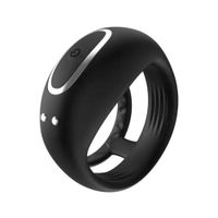 Doble Anillo Vibrador para Pene 10 Modos de Vibración Recargable
