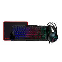 Combo Teros 4 en 1 TE-4063N Teclado, Mouse, Audífono y Pad