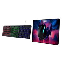 Combo Gamer Xtech Hasha XTK-535S 3 en 1: Teclado + Mouse + Pad