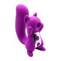 Consolador Vibrador de Succión 2 en 1 Diseño de Ardilla 15 Modos