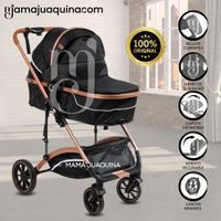 Coche Cuna Moisés de Lujo «BABY MIAMI» Negro