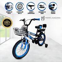 Bicicleta Para Niños Aro 16 «AMHAPPY» Azul