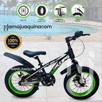 Bicicleta Deportiva Aro 16 «PHILLIPS» Llantas Anchas Verde Claro