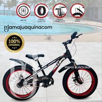 Bicicleta Deportiva Aro 16 «PHILLIPS» Llantas Anchas Rojo