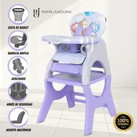Silla de Comer Escritorio 3 en 1 «BLAYR» Morado