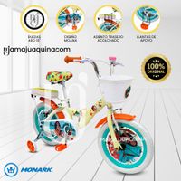 Bicicleta Campera con Canasta Aro 16 «MOANA» Amarillo