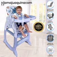 Silla de Comer Escritorio 3 en 1 «GATTITO II» Azul