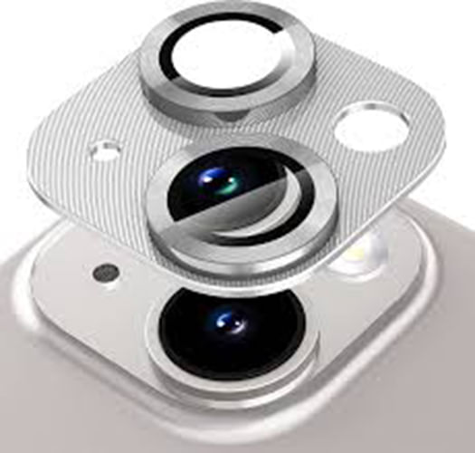 PROTECTOR CAMARA IPHONE 15 PLUS - SILVER