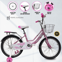 BICICLETA CAMPERA «BLOSSOM» ARO 16 ROSA
