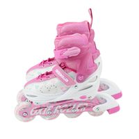 Patines lineal oxie roller ajustable S 31-34 oxie pro rosado blanco