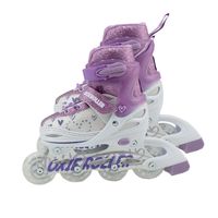 Patines lineal oxie roller ajustable S 31-34 oxie pro morado blanco