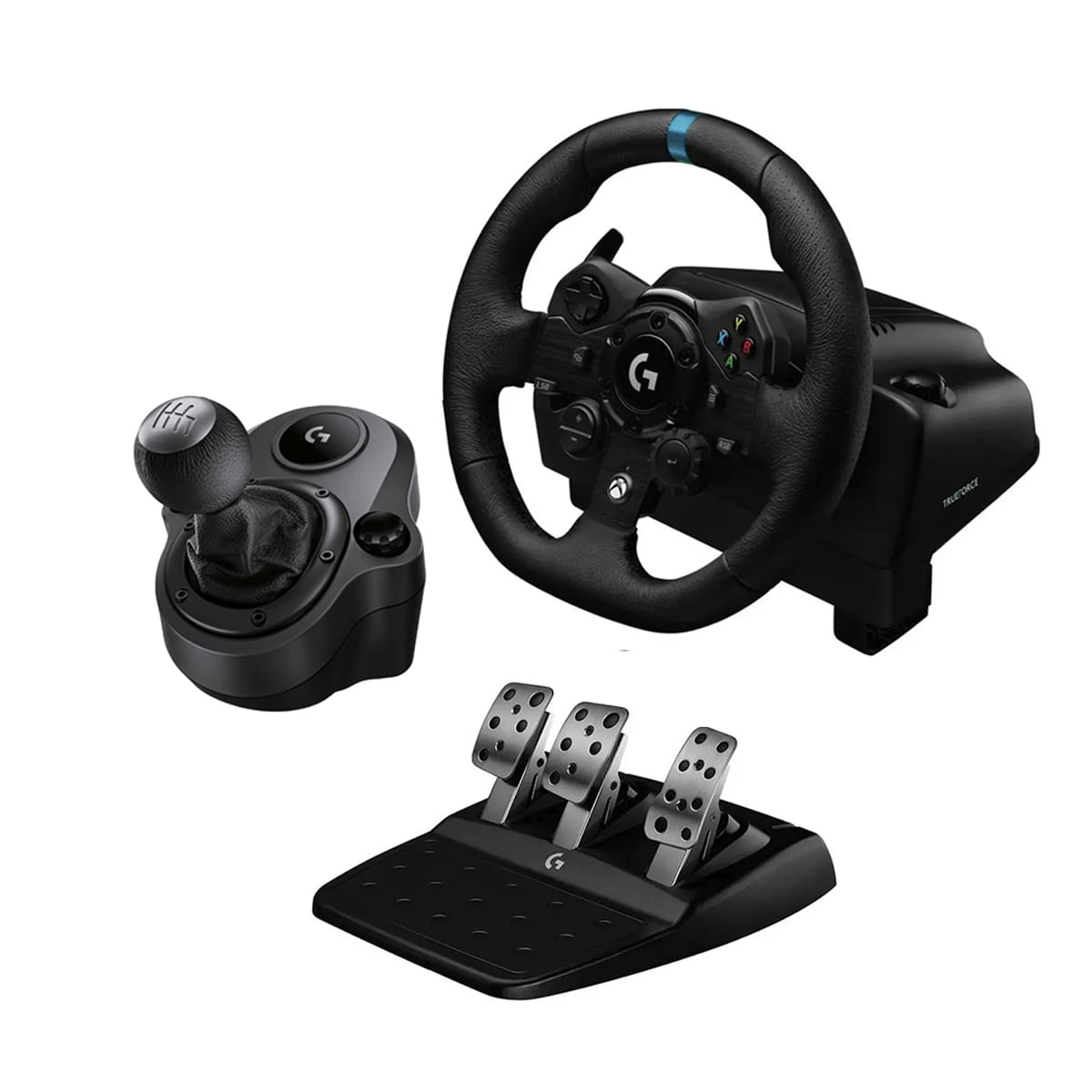 Timón Con Pedal Logitech Gamer G923 Usb Pc + Palanca