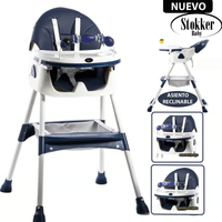 Silla de Comer VENUS Asiento Reclinable Azul