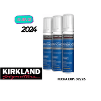Minoxidil 5% en ESPUMA Kirkland ORIGINAL  3 frascos- barba y cabello