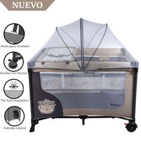 Cuna Corral Ebaby con Cambiador Happy Dream Beige EB727-2