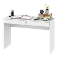 Escritorio Minimalista Nieves Blanco 2 Cajones