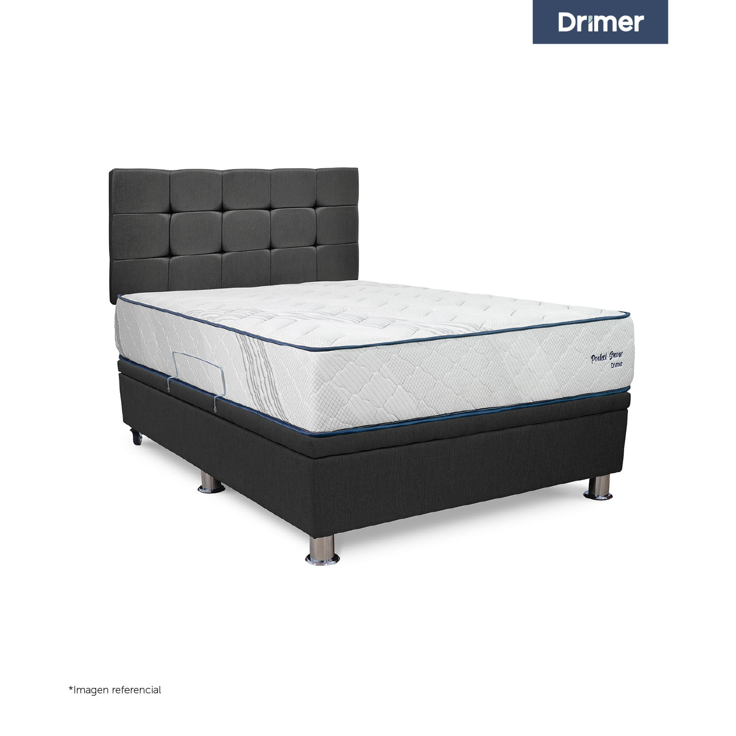 Dormitorio Practibox Pocket Snow Queen Cua Gris