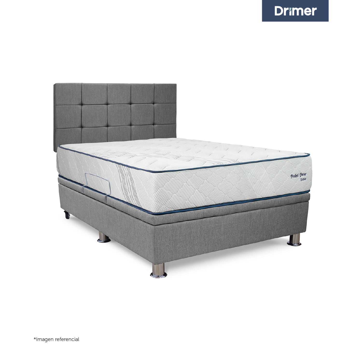 Dormitorio Practibox Pocket Snow Queen Cua Gris
