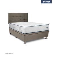 Dormitorio Practibox Pocket Snow 2 Plazas Cua Beige