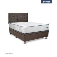 Dormitorio Practibox Pocket Snow 2 Plazas Cua Marrón