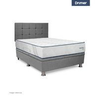Dormitorio Practibox Pocket Snow 1.5 Plazas Cua Gris