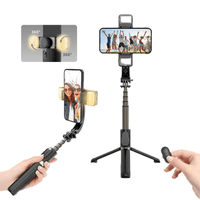 Estabilizador para celular Gimbal 3 en 1 Trípode, selfie stick