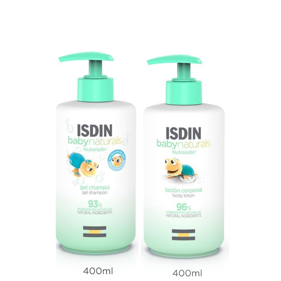 Duo Isdin Baby Naturals Body Lotion + Shampoo 400ml
