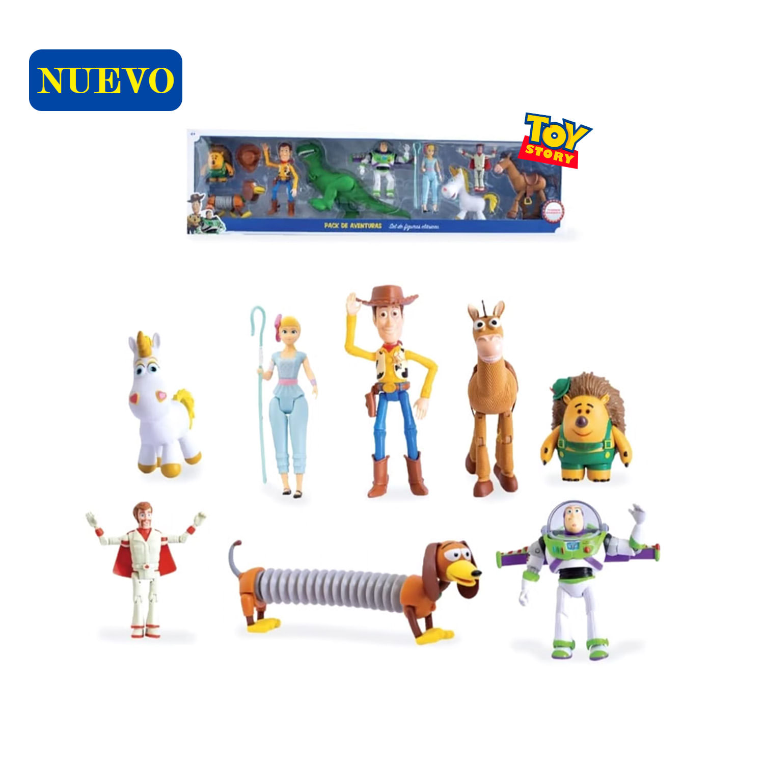 Set de Muñecos de Jebe Toy Story Articulados 9 Pcs