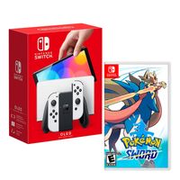 Consola Nintendo Switch Modelo Oled Blanco + Pokemon Sword