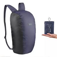 MOCHILA PLEGABLE DE MONTAÑA TREKKING VIAJE COMPACTO AZUL 10L