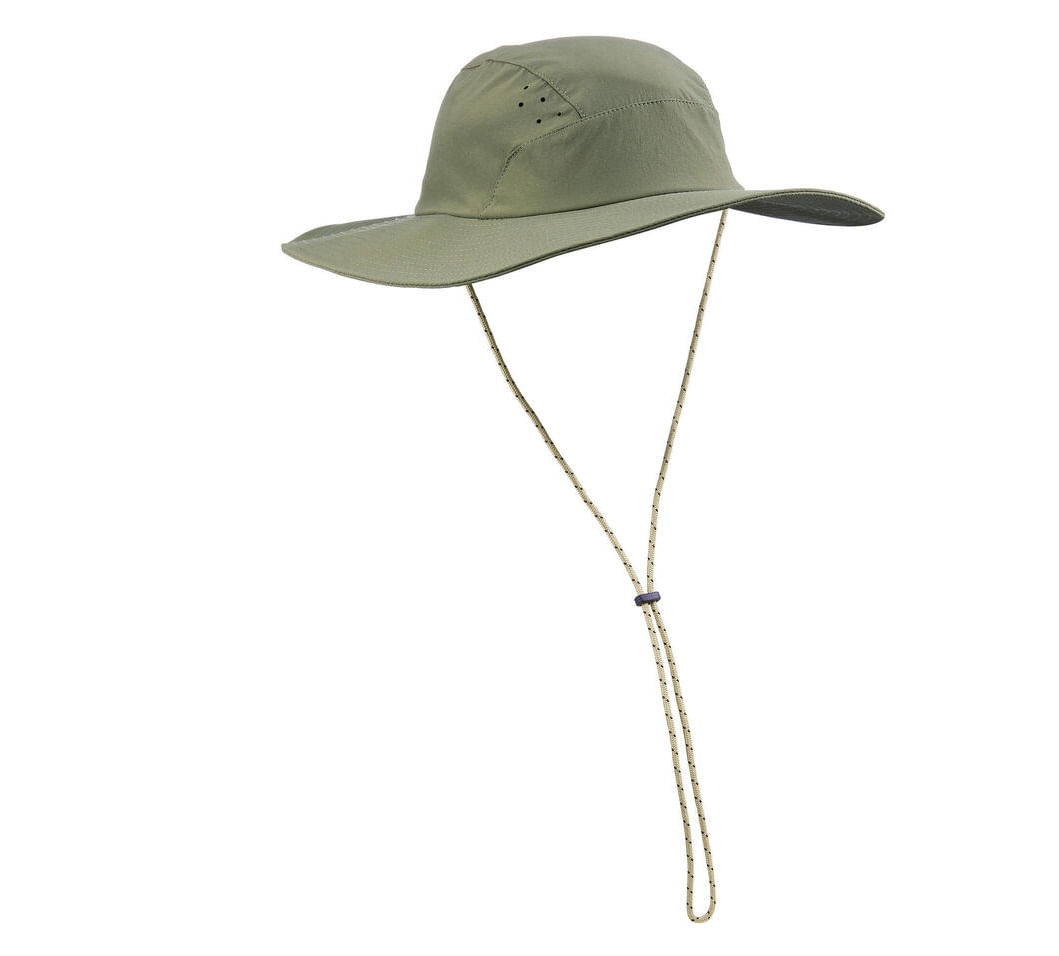SOMBRERO DE TREKKING Y SENDERISMO FORCLAZ MT 500 ADULTO VERDE CAQUI 56-58CM