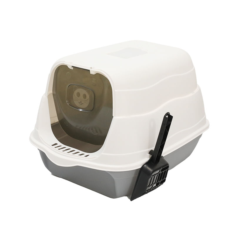 Caja de Arena Gris para Gatos