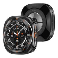 Funda Case de Metal Para Samsung Galaxy Watch Ultra 47mm Negro Naranja