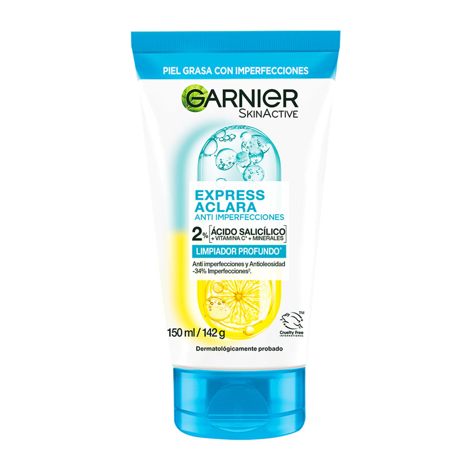 Limpiador Profundo Garnier Express Aclara Anti Imperfecciones 150Ml