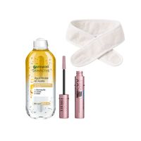 Set Agua Micelar Garnier + Máscara De Pestañas Sky High Wtp
