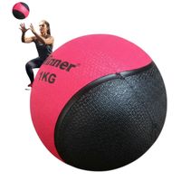 Pelota O Balón Medicinal 1 Kg Con Rebote Funcional Rojo