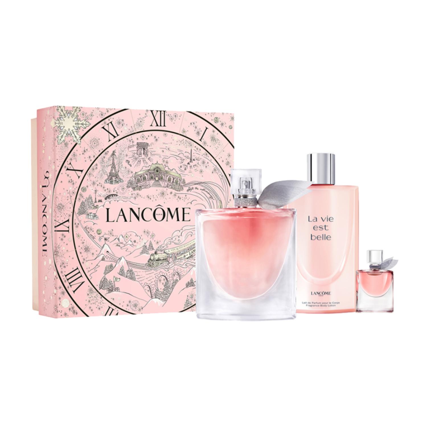 Set Perfume La Vie Est Belle Lancome Mujer Edp 100Ml + Body Lotion 200Ml + Mini Edp 4Ml