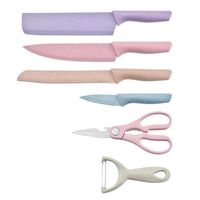 Set de cuchillos de cocina 6 piezas acero inoxidable