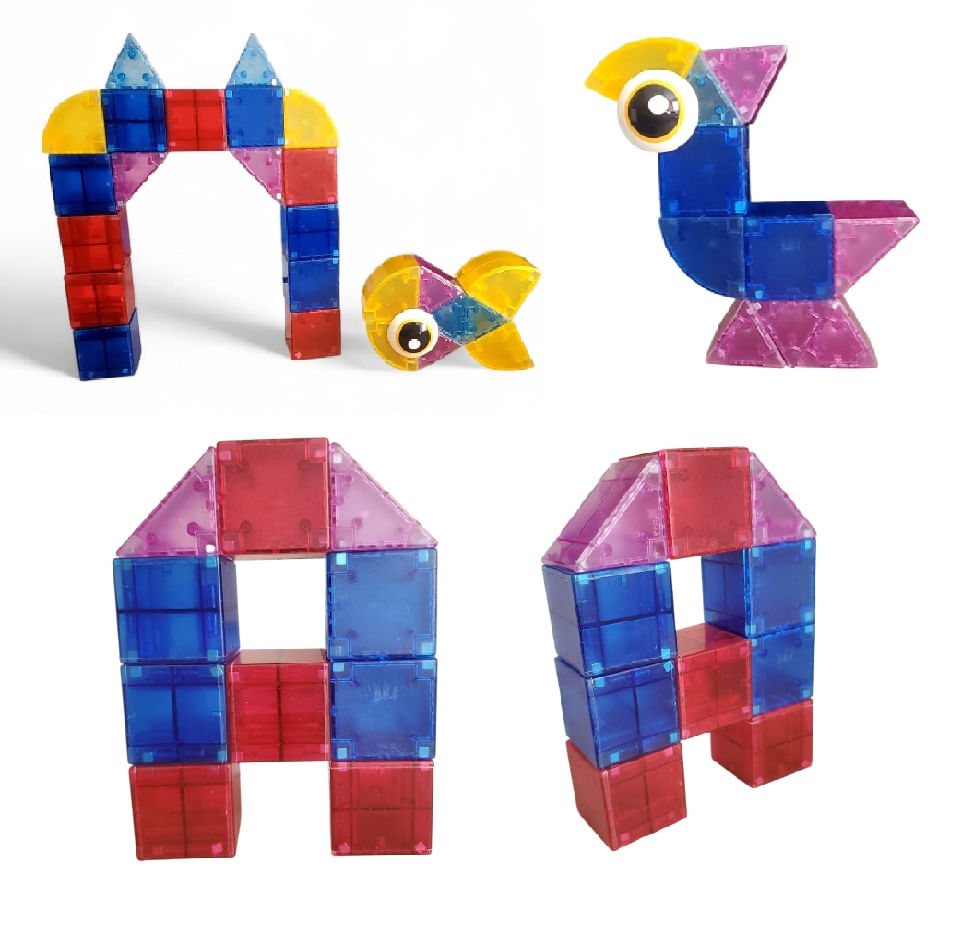 Bloques Magnéticos 3D Sólidos – Construye en Volumen