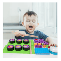 ablero Sushi de Madera “Chef Divertido” – Juego Didáctico Montessori para Niños
