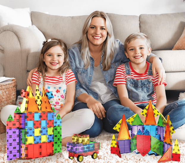 Bloques Magnéticos de Construcción 48 Piezas – Creatividad Sin Límites para Niños