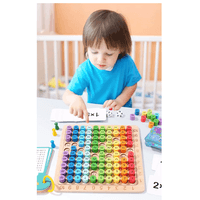 Aprende a Multiplicar Jugando – Juego Didáctico de Madera 3 en 1