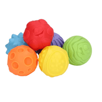Set 6 pelotas sensoriales con textura para bebe