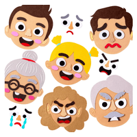 Juego de Caritas en Tela para Niños - Explora Emociones Jugando
