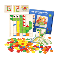 Mosaico de madera con 120 pcs - Juego de creatividad
