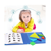 Libro Tangram Magnético Montessori – Rompecabezas Inteligente para Niños