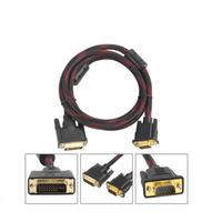 Cable Dvi A Vga Dvi-i 24 + 5 Turno A Vga Video Hdtv Dvd enmallado 1.5 metros
