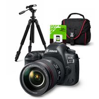 Cámara Canon EOS 5D Mark IV + Lente 24-105mm f/4L IS II USM + Kit Deluxe de Accesorios